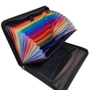 Organizador de archivos acordeón ignífugo expandible de 13 bolsillos con cremallera y pestañas para almacenamiento de documentos Carpeta de expansión ignífuga - Product Image 2