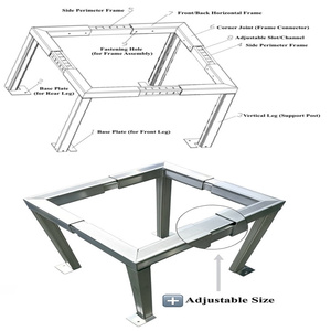 Zware Aluminium Warmtepompstandaard | Verstelbare Airconditioner Buitenbeugel - Product Image 1