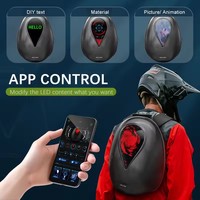 Mochila Moderna Knight con Pantalla LED, Carcasa Rígida, Negra, de Algodón y Silicona, Cierre de Cremallera, Clasificación IP54, Garantía de 3 Años para Automóvil