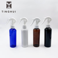 Vaciar Fine Mist Pet 30ml 50ml 100mL 120ml 150ml 200ml 250ml 500ml Botella de spray de plástico transparente blanco ámbar para embalaje cosmético
