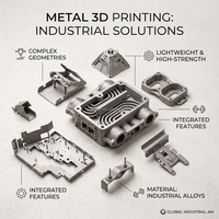 Fabricant 3D, fourniture sur mesure d'impression 3D en alliage d'aluminium SLM, impression métallique, service d'impression 3D en titane, services de fabrication