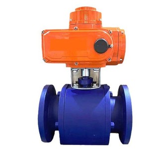 Válvula de bola cerámica eléctrica Q941TC-16C de 2 pulgadas para control de líquidos químicos a alta temperatura con bola de CPVC y presión de 700 PSI - Product Image 4