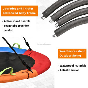 ZOSHINE Tree Swing 48inch Larger Net Flying Saucer Swing <strong>Chair</strong> Swivel <strong>Hanging</strong> Straps Fabric Swing Seat for Kids - Product Image 4