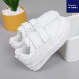 <span class=keywords><strong>Sneakers</strong></span> <span class=keywords><strong>Bianche</strong></span> per Bambini e Bambine, Scarpe da Corsa e Viaggio per Studenti, Chiusura con Velcro alla Caviglia, Suola Composita - Product Image 2