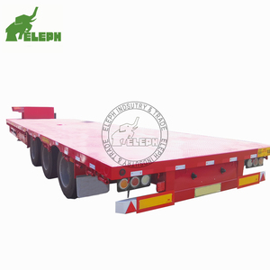 20ft 40ft 40-60ton transporte de contenedores de 2 ejes de 3 ejes semi remolque de plataforma para África Filipinas - Product Image 4