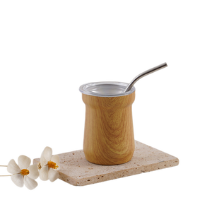 Bicchiere da Vino Portatile Personalizzato da 5oz in Acciaio Inossidabile per Esterni, Mini Tazza da Mate con Cannuccia - Product Image 4