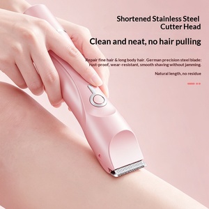 <span class=keywords><strong>Tondeuse</strong></span> électrique de précision pour le corps féminin, pour une routine matinale quotidienne, avec deux options de tête de coupe pour les soins personnels - Product Image 4