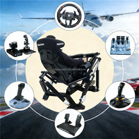 Simulateur d'avion VR à mouvement complet, jeu de vol immersif, simulateur de vol virtuel, machine de jeu VR 9D pour les entreprises, vente chaude