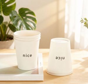 Gobelets en carton blancs personnalisés pour livraison de café, tasses à café avec logo personnalisé, gobelets en carton 500 ml avec couvercle pour emporter - Product Image 5
