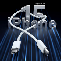 Câble USB C vers USB C 60W Type C à charge rapide, cordon tressé
