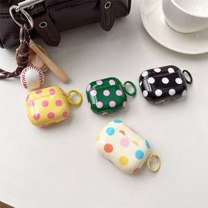 เคสพลาสติกเคลือบเงาพิมพ์ลายจุด IMD สำหรับหูฟังไร้สายรุ่น 1 2 3 4 Pro 2 พร้อมกล่องชาร์จ - Product Image 1
