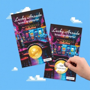 บริการพิมพ์บัตรขูดสองด้าน บัตรขูดแบบกำหนดเองได้ บัตรกระดาษสำหรับเล่นแบบสั่งทำพิเศษ - Product Image 2