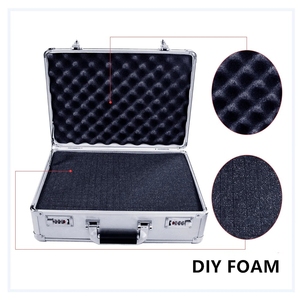 Caja de <span class=keywords><strong>Herramientas</strong></span> de aluminio multifuncional, maletín duro con marco de Metal, caja de almacenamiento, maletín resistente y duradero para ordenador portátil - Product Image 4