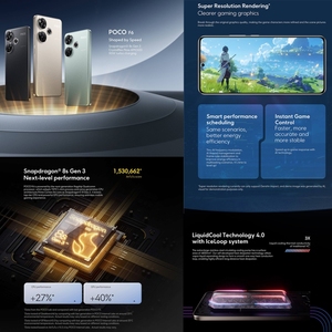 Meilleures ventes 6,67 pouces <span class=keywords><strong>POCO</strong></span> F6 Global, 12 Go + 512 Go, empreinte digitale à l'écran, HyperOS 8s Gen 3, NFC - Product Image 2
