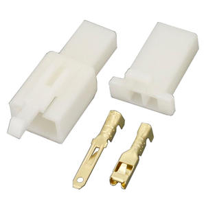 2 Pin 2.8mm otomatik kablo soketi DJ7021A-2.8-11/21 için motosiklet sensörü konnektörü 5A pirinç kontak ABS muhafazası erkek/kadın - Product Image 2