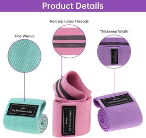 3 Set of Stretch Exercise <b>Workout</b> Resistance <b>Bands</b> for Booty Legs Elastic Pilates <b>Bands</b> for Women and Men - Product Image 3