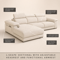 Ventes chaudes - Meubles de salon modernes et luxueux - Canapé en tissu avec dossier mobile - Tissu en velours, coton et lin - Canapé modulaire