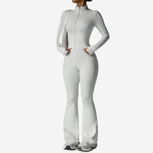 Ropa de Fitness y <span class=keywords><strong>Yoga</strong></span>, Conjunto de <span class=keywords><strong>Yoga</strong></span> Aloe de Talla Grande para Mujer, Chaqueta de Cintura Alta, Chaqueta Deportiva para Mujer, Leggings de <span class=keywords><strong>Yoga</strong></span> para Mujer - Product Image 2