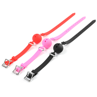 Balle buccale en silicone et métal, taille réglable, pour jeux BDSM, harnais, bondage, SM, jouets pour couples, fétichisme, contraintes esclaves, articles exotiques