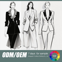 YFY personnalisé de haute qualité femmes Tweed deux pièces ensemble garniture argentée col en V haut et jupe blancs vêtements de bureau élégants