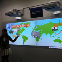 Écran de projection interactif avec capteur tactile et protocole d'écran tactile