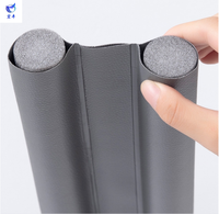 Tira de Sellado Flexible para la Parte Inferior de la Puerta, Protector Contra el Viento y el Polvo