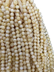 Rosario Baltico di Leningrad di Alta Qualità con Perle Rotonde da 10-13mm in Ambra Bianca Fiore Tigre di Kaliningrad e Raffinato Imam - Product Image 4