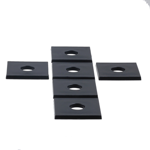 Rondelle en plastique PP noire carrée 40x40x4mm à trou unique, surface lisse, moulée par injection, marque <span class=keywords><strong>Keren</strong></span>, vente en gros - Product Image 5