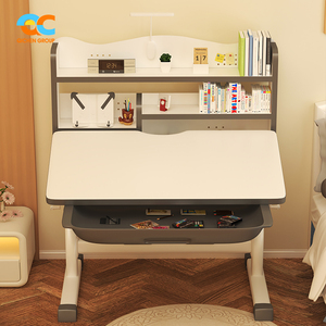 Escritorio y silla para niños de dormitorio completo de grado comercial, escritorio y silla de estudio para sala de estar, silla ajustable para niños de fácil pedido - Product Image 4