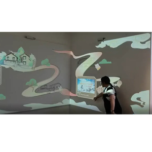 Sıcak satış fabrika imalatı 3D etkileşimli zemin duvar projeksiyon yazılımı oyun çocuklar için kapalı etkileşimli zemin projektör - Product Image 3