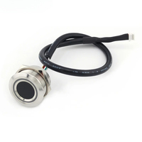 Module de capteur d'empreintes digitales capacitif en métal UART/USB R503Pro, M25mm, capacité 1500, contrôle LED RGB rond pour contrôle d'accès