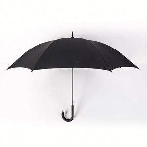 Long-handled Folding Golf <b>Umbrella</b> Curved Handle Semi-automatic Open Straight Shaft Business Gift Customizable logo Promotional - Product Image 4