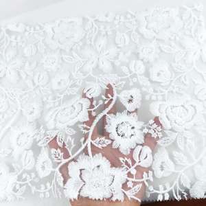 Высококачественная кружевная ткань с блестками из тюля для свадебных платьев, заводская цена для одежды - Product Image 5