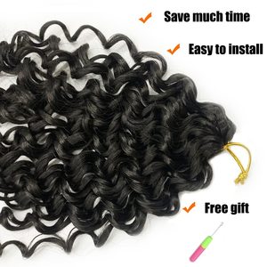 Extensiones de Pelo trenzado con <span class=keywords><strong>rizos</strong></span> pequeños, cortina de pelo Yaki de fibra sintética hawaiana, venta al por mayor, venta al por mayor, <span class=keywords><strong>rizos</strong></span> pequeños - Product Image 3