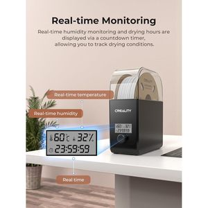 Boîte de séchage de filament Creality Pro avec chauffage à 360 degrés et ventilateur, rangement anti-poussière et anti-humidité pour bobines d'imprimante 3D - Product Image 6