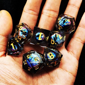 Nouveau jeu de dés mobiles Dragon Eye DND dés RPG 7 pièces avec boîte-cadeau pour les jeux de rôle - Product Image 6