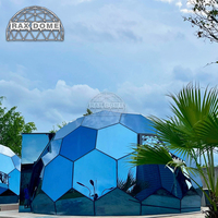 Tente de luxe extérieure 6M Geodome Kits de dôme Igloo en verre complet pour Airbnb Hotel Prix d'usine