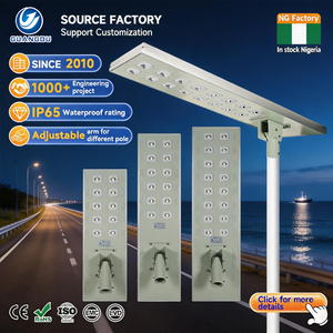 Farola Solar LED Integrada Todo en Uno de Larga Duración para Exteriores, Impermeable IP67, de Aluminio Fundido a Presión, 80w 100w 120w COB - Product Image 1