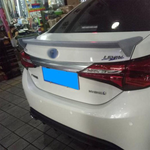 Alerón de Venta caliente para <span class=keywords><strong>TOYOTA</strong></span> <span class=keywords><strong>COROLLA</strong></span>, alerón de ala trasera para maletero, estilo TRD, ABS, negro de carbono, Color sin pintar 2014-2019 - Product Image 5