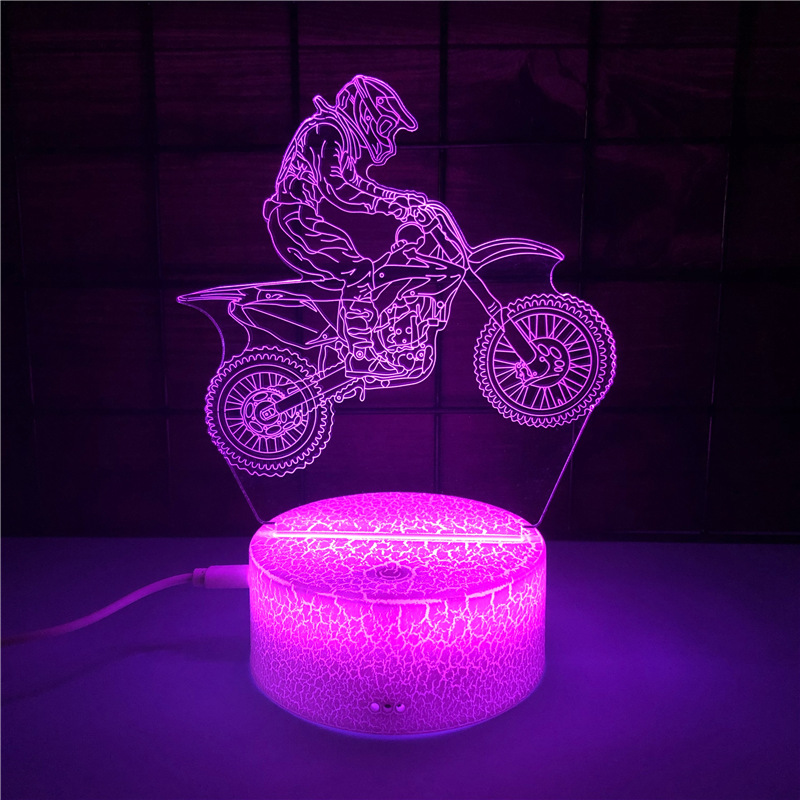 Zogiftsヘッド3Dホログラムイリュージョンタッチスイッチ付きの