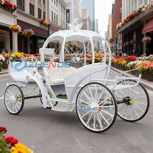 Manufacturers Customize Pure White Carriage Wedding Sightseeing <b>Cart</b> Pumpkin Carriage Gorgeous Party Decoration <b>Candy</b> Carriage - Product Image 6