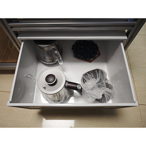 Aluminum Profiles Tea Table Cabinet 6063 Alloy Anodized Multipurpose Storage Rack With Wheels - Product Image 2