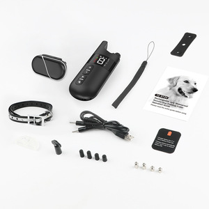 <b>Remote</b> Control Dog Trainer Waterproof Sound <b>Vibration</b> Electric Shock Collar Pet Training Equipment One To One Black And White - Product Image 4