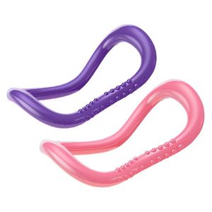Yoga <b>Ring</b> Yoga <b>Stretching</b> Bracelet Purple PP Material Portable Back Exercise Shoulder Opening Fitness Tool - Product Image 2