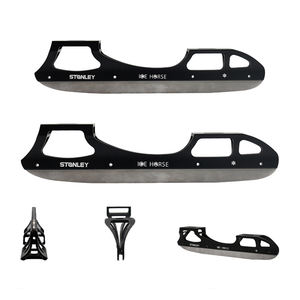 Patins à glace à cadre plat pour adultes en alliage d'aluminium aéronautique de fabrication industrielle, lame de hockey sur glace de 265 mm anti-oxydation et anti-corrosion - Product Image 1