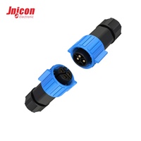 Connecteur étanche IP67 20A 300V 3 broches mâle/femelle M19 à montage sur site, système de contrôle d'automatisation industrielle à verrouillage par poussée pour CE