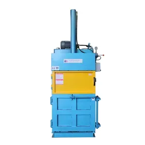 With best durability front and rear doors mini waste paper vertical hydraulic press baler machine