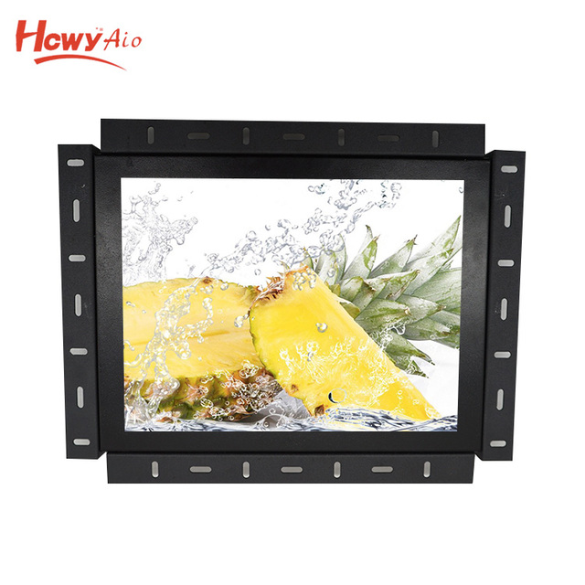 New 10.4 Inch TFT LCD Monitor Embedded Display Metal Case VGA 1024x768 Industrial Open Frame
