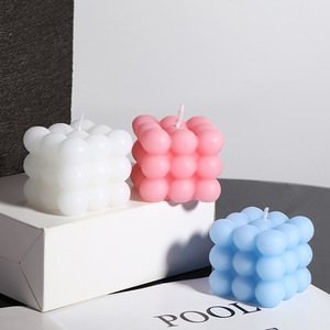 Lanjo <b>Cube</b> Scented Candles Wholesale Home Decor Simple Ornaments Instagram-Style Bubble-Shaped Gift Scented Candles - Product Image 2