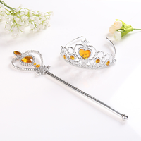 Enfant princesse magique couronne gâteau haut fleur anniversaire bébé douche fête Bouquet couronne cadeau pour les enfants